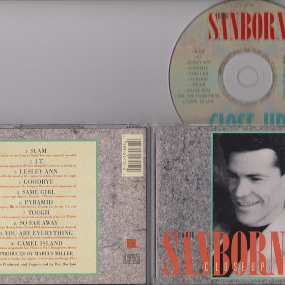 DAVID SANBORN - CLOSEUP - ORIGINAL 1988 CD - 10 SONGS - Picture 4 of 4